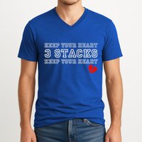 Heartbreak Keep Your Heart Three Stacks V-Neck T-Shirt
