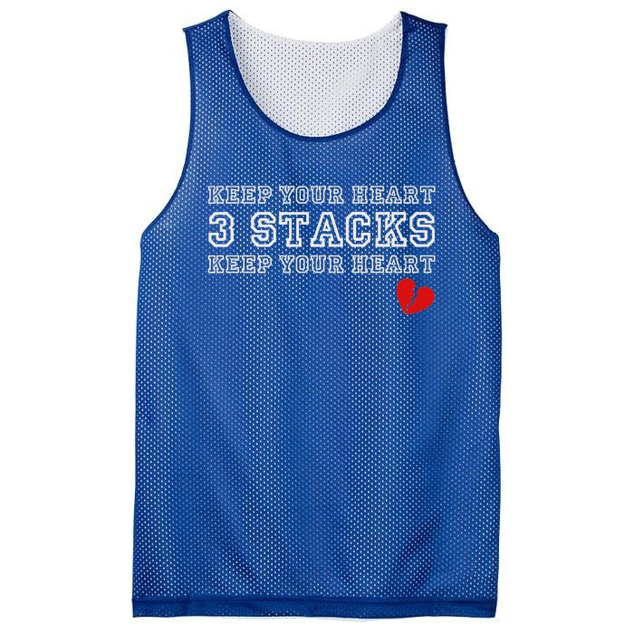 Heartbreak Keep Your Heart Three Stacks Mesh Reversible Basketball Jersey Tank