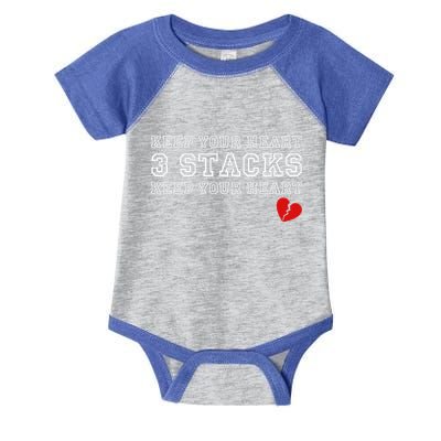 Heartbreak Keep Your Heart Three Stacks Infant Baby Jersey Bodysuit