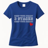 Heartbreak Keep Your Heart Three Stacks Womens T-Shirt