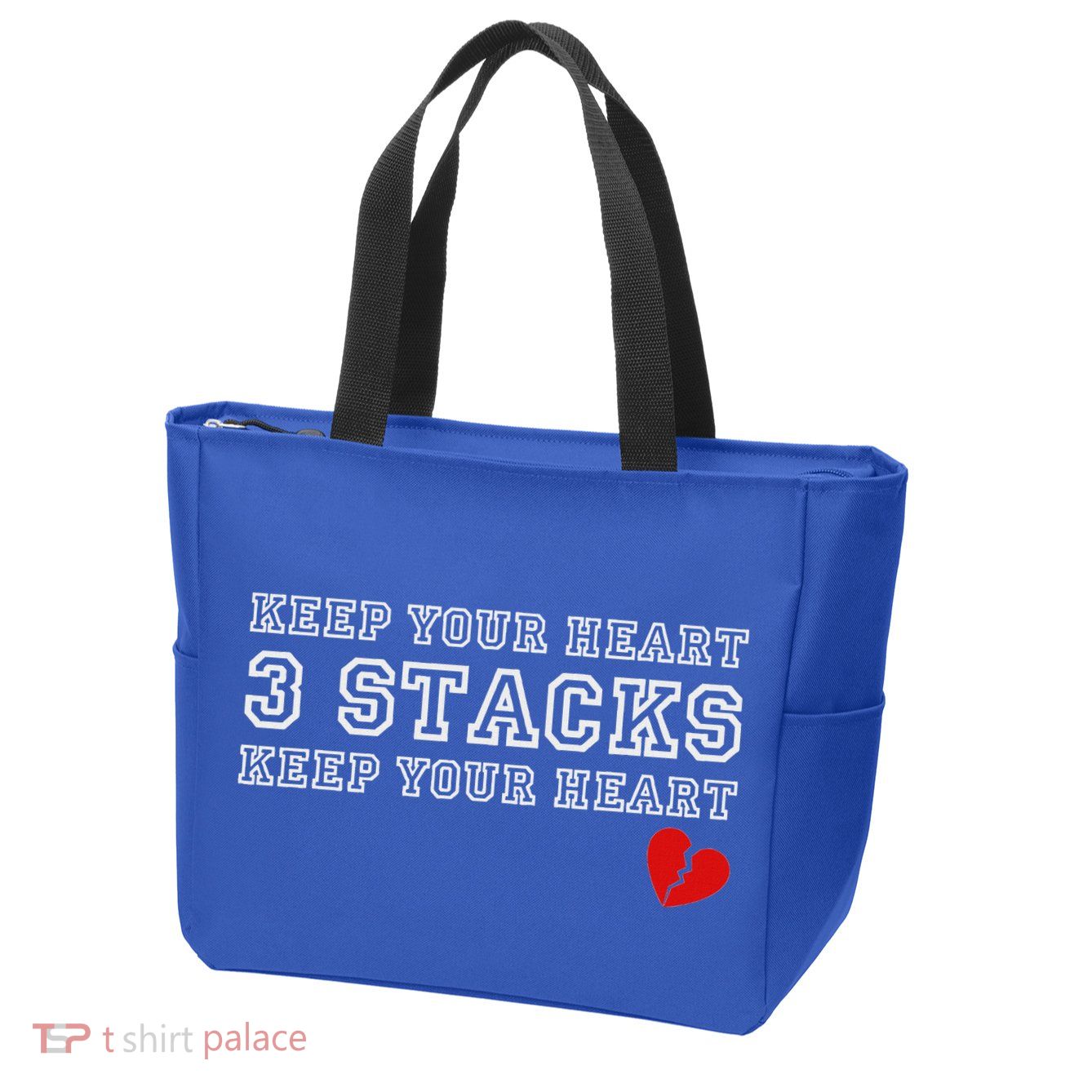 Heartbreak Keep Your Heart Three Stacks Zip Tote Bag
