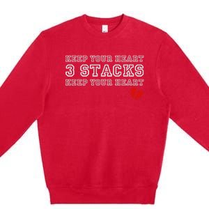 Heartbreak Keep Your Heart Three Stacks Premium Crewneck Sweatshirt