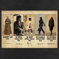 Harriet Led 1849 So Rosa Could Sit 1955 So Ru 7 Panel Mesh Trucker Snapback Hat