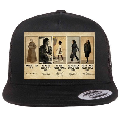 Harriet Led 1849 So Rosa Could Sit 1955 So Ru Flat Bill Trucker Hat