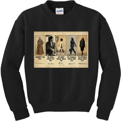 Harriet Led 1849 So Rosa Could Sit 1955 So Ru Kids Sweatshirt
