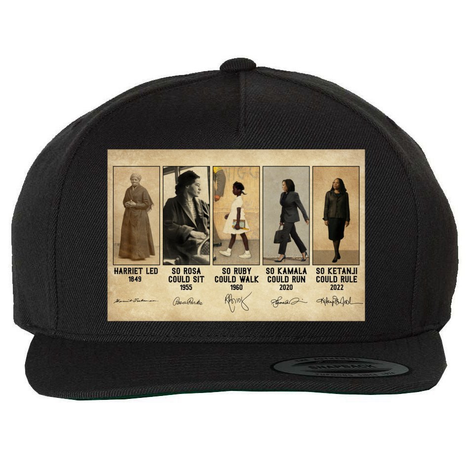 Harriet Led 1849 So Rosa Could Sit 1955 So Ru Wool Snapback Cap
