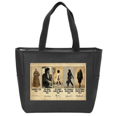 Harriet Led 1849 So Rosa Could Sit 1955 So Ru Zip Tote Bag