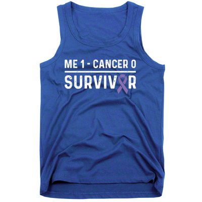 Hodgkin Lymphoma Awareness Purple Ribbon Survivor Remission Meaningful Gift Tank Top