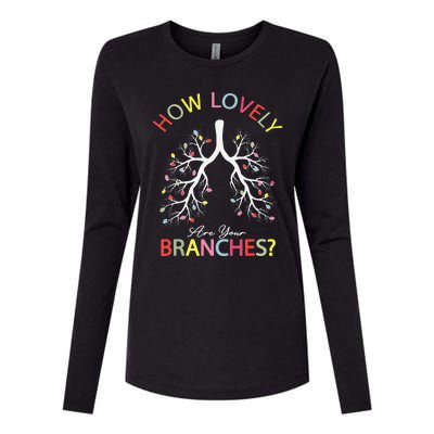 How Lovely Are Your Branches Xmas Lung Christmas Pajamas Womens Cotton Relaxed Long Sleeve T-Shirt