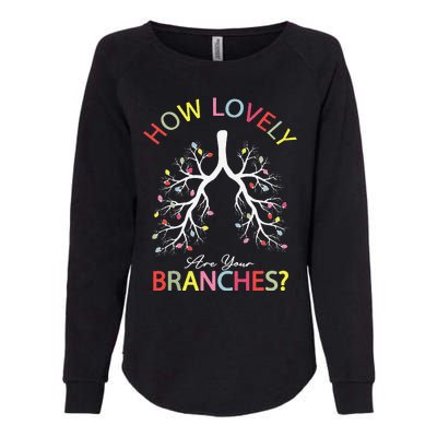 How Lovely Are Your Branches Xmas Lung Christmas Pajamas Womens California Wash Sweatshirt