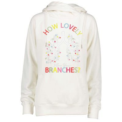 How Lovely Are Your Branches Xmas Lung Christmas Pajamas Womens Funnel Neck Pullover Hood