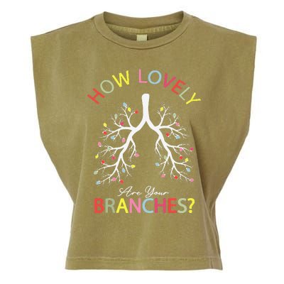 How Lovely Are Your Branches Xmas Lung Christmas Pajamas Garment-Dyed Women's Muscle Tee