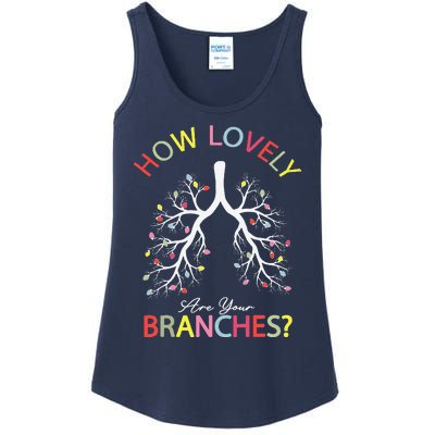 How Lovely Are Your Branches Xmas Lung Christmas Pajamas Ladies Essential Tank