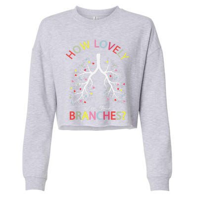 How Lovely Are Your Branches Xmas Lung Christmas Pajamas Cropped Pullover Crew