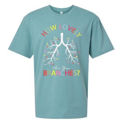 How Lovely Are Your Branches Xmas Lung Christmas Pajamas Sueded Cloud Jersey T-Shirt