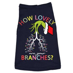 How Lovely Are Your Branches Xmas Lung Christmas Pajamas Doggie Tank