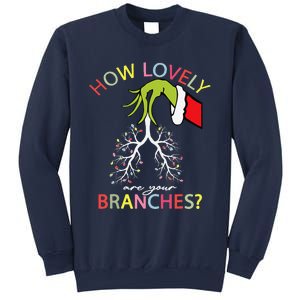 How Lovely Are Your Branches Xmas Lung Christmas Pajamas Sweatshirt