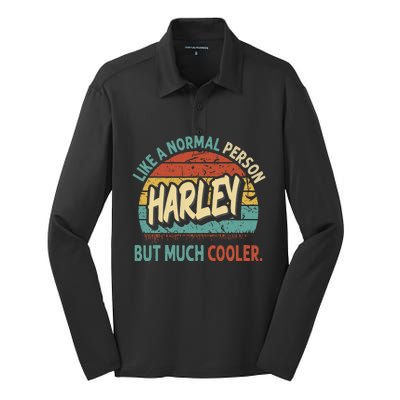 Harley Like A Normal Person But Much Cooler Vintage Silk Touch Performance Long Sleeve Polo