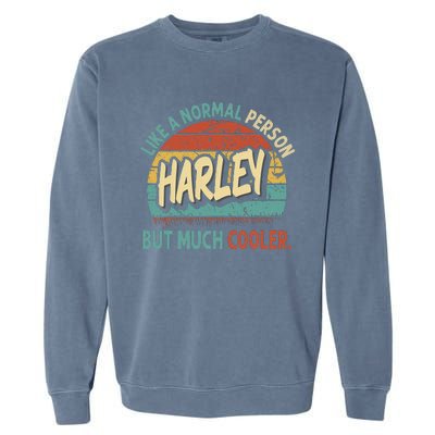 Harley Like A Normal Person But Much Cooler Vintage Garment-Dyed Sweatshirt