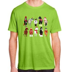 Horse Lover Animal Christmas Farm Animals Funny Adult ChromaSoft Performance T-Shirt