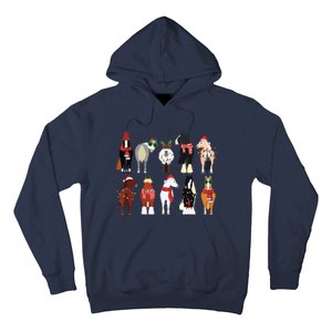 Horse Lover Animal Christmas Farm Animals Funny Hoodie