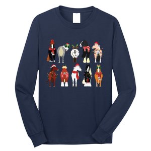 Horse Lover Animal Christmas Farm Animals Funny Long Sleeve Shirt