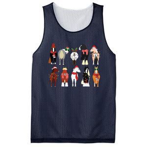 Horse Lover Animal Christmas Farm Animals Funny Mesh Reversible Basketball Jersey Tank