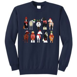 Horse Lover Animal Christmas Farm Animals Funny Tall Sweatshirt