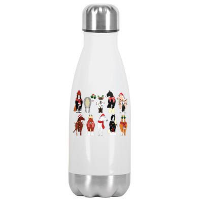 Horse Lover Animal Christmas Farm Animals Funny Stainless Steel Insulated Water Bottle