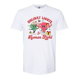 Holiday Lights And Human Rights Christmas Feminist Xmas Softstyle CVC T-Shirt