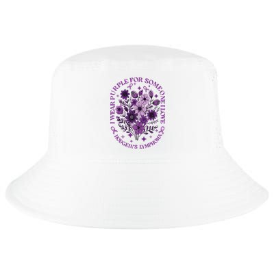 Hodgkin‘S Lymphoma Awareness Wildflower I Wear Purple For Hodgkin‘S Cool Comfort Performance Bucket Hat