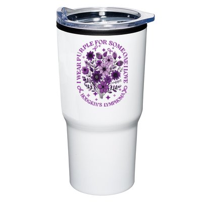 Hodgkin‘S Lymphoma Awareness Wildflower I Wear Purple For Hodgkin‘S Tumbler