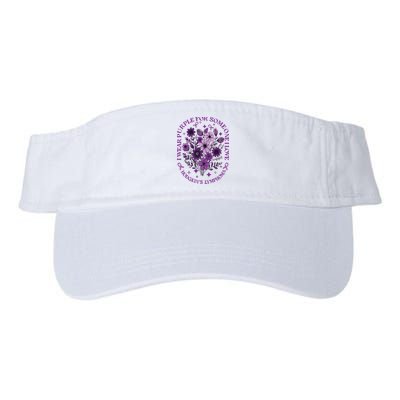 Hodgkin‘S Lymphoma Awareness Wildflower I Wear Purple For Hodgkin‘S Visor