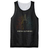 Human Lungs Anatomy Inhale Oxygen And Exhale Carbon Dioxide Mesh Reversible Basketball Jersey Tank