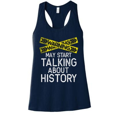 History Lover American History Student History Teacher Women's Racerback Tank