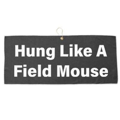 Hung Like A Field Mouse Large Microfiber Waffle Golf Towel