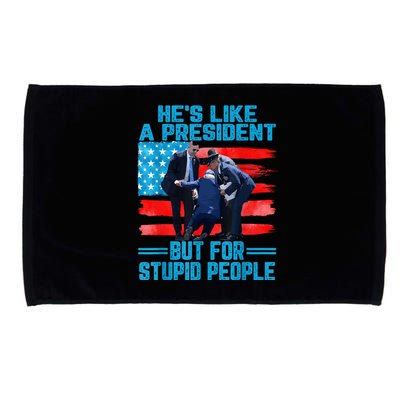 Hes Like A President But For Stupid People Biden Falling Microfiber Hand Towel