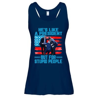 Hes Like A President But For Stupid People Biden Falling Ladies Essential Flowy Tank