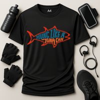 Hung Like A Tuna Can Funny Retro Performance Shirt