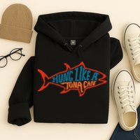 Hung Like A Tuna Can Funny Retro Hoodie