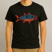 Hung Like A Tuna Can Funny Retro T-Shirt