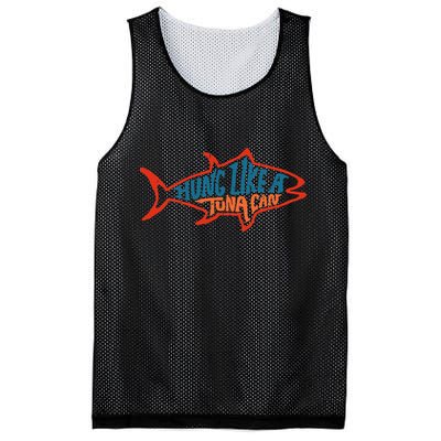 Hung Like A Tuna Can Funny Retro Mesh Reversible Basketball Jersey Tank