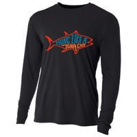 Hung Like A Tuna Can Funny Retro Cooling Performance Long Sleeve Crew