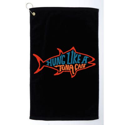 Hung Like A Tuna Can Funny Retro Golf Towel