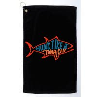 Hung Like A Tuna Can Funny Retro Golf Towel