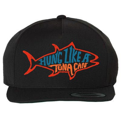 Hung Like A Tuna Can Funny Retro Wool Snapback Cap