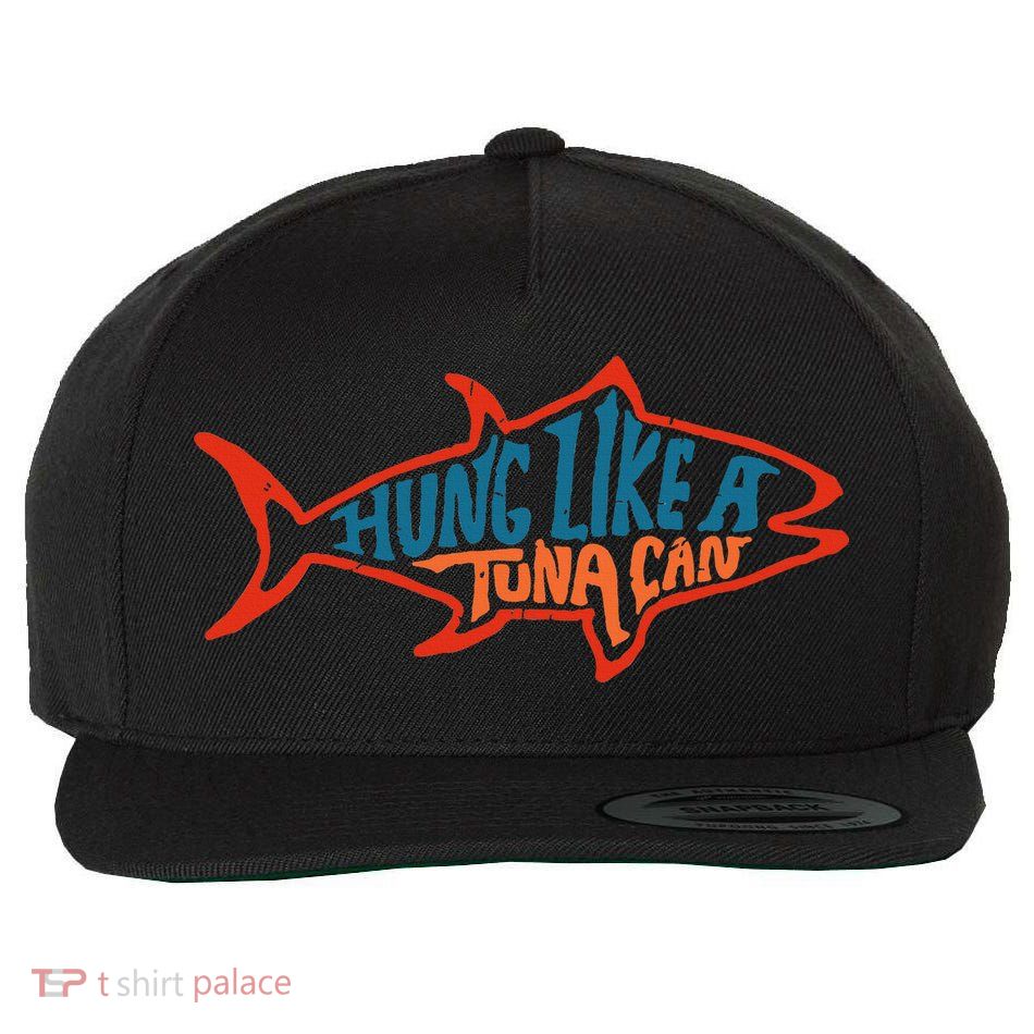 Hung Like A Tuna Can Funny Retro Wool Snapback Cap
