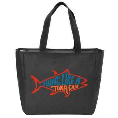 Hung Like A Tuna Can Funny Retro Zip Tote Bag