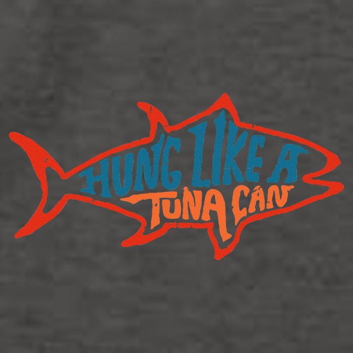 Hung Like A Tuna Can Funny Retro Vector Backpack