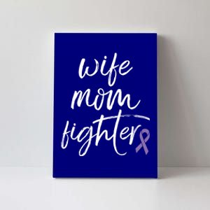 Hodgkin Lymphoma Awareness Purple Ribbon Wife Mom Fighter Gift Canvas